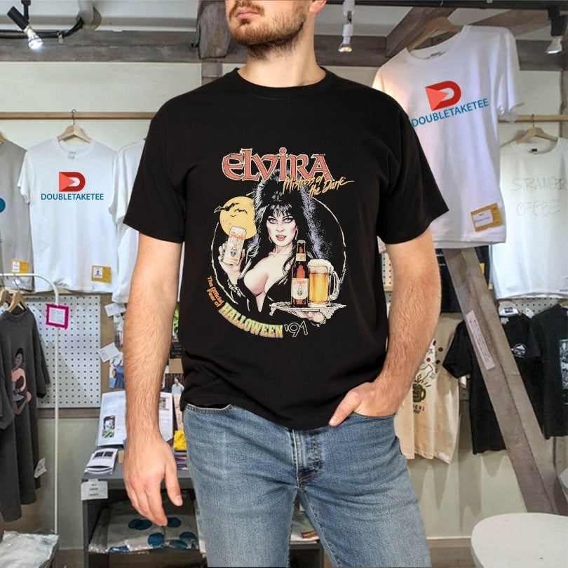 Official Elvira Mistress Of The Dark Fear Of Halloween Fright Light Shirts