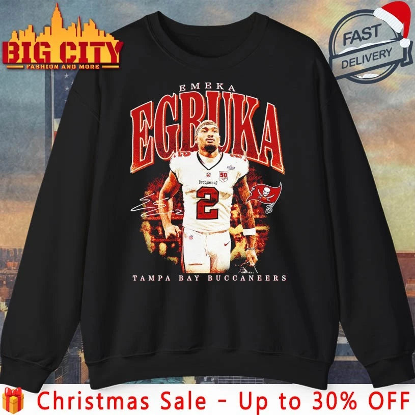 Official Emeka Egbuka Tampa Bay Buccaneers signature shirt