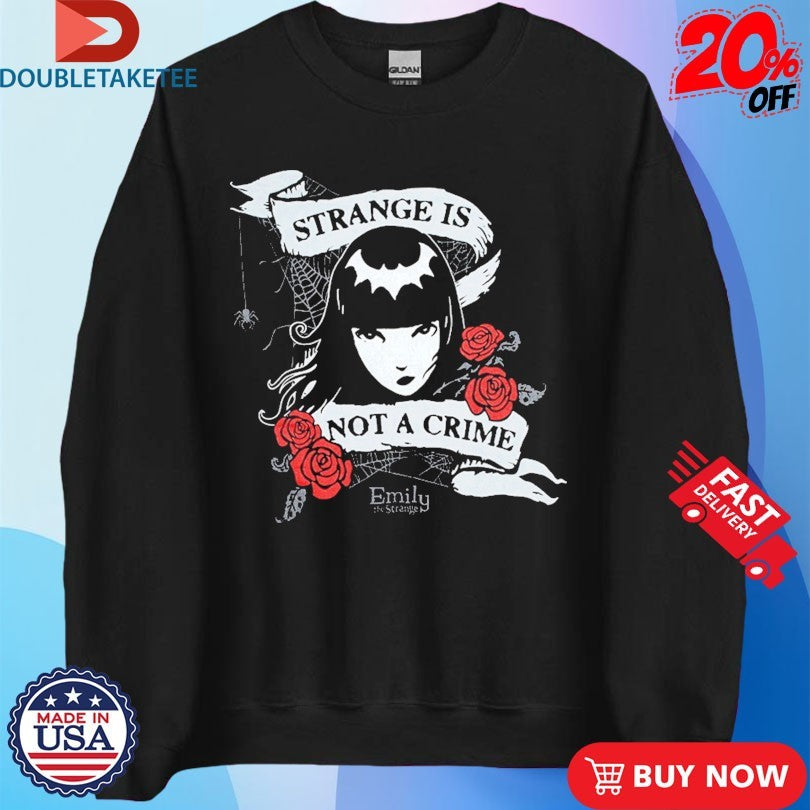 Official Emily The Strange Is Not A Crime Rose Shirts