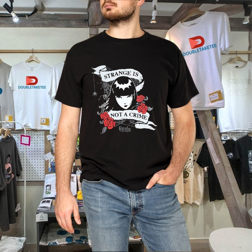 Official Emily The Strange Is Not A Crime Rose Shirts