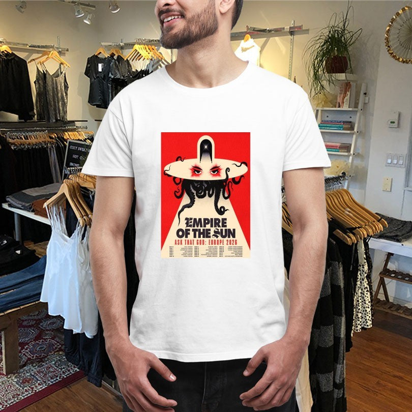 Official Empire Of The Sun Ask That God Europe 2026 Tour Shirts