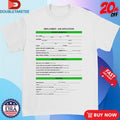 Official Employment Job Application Eligibilty Education Application Shirts