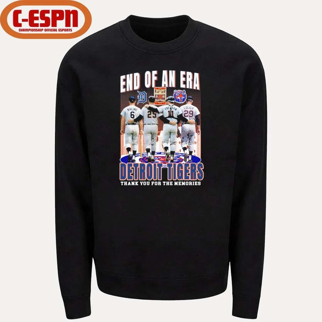 Official End Of An Era Detroit Tigers Legends Shirt