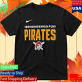 Official Engineered For Pittsburgh Pirates MLB 2026 Logo T-Shirt