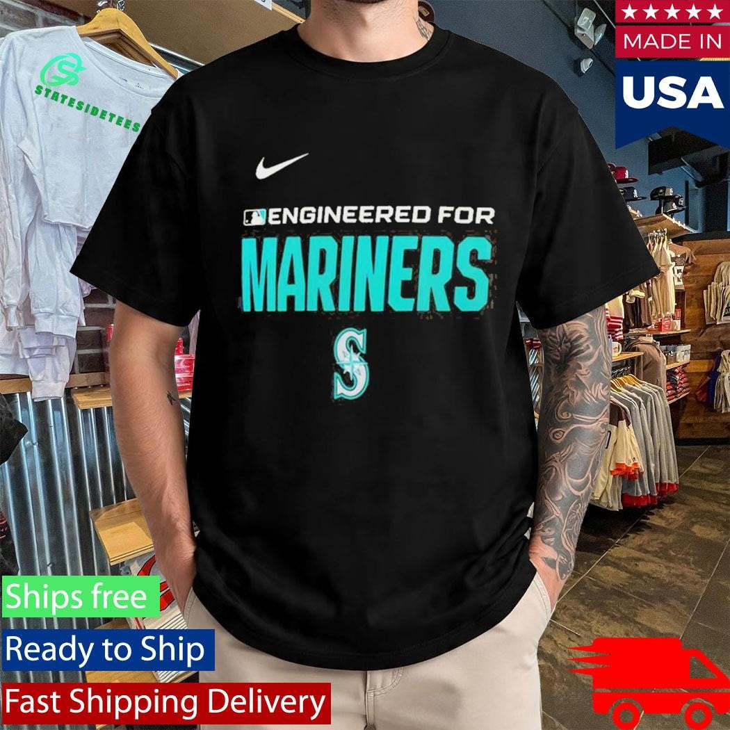 Official Engineered For Seattle Mariners MLB Logo 2026 T-Shirt