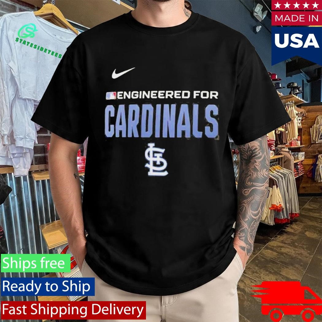 Official Engineered For St Louis Cardinals MLB 2026 Logo T-Shirt