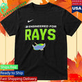 Official Engineered For Tampa Bay Rays MLB Logo 2026 T-Shirt