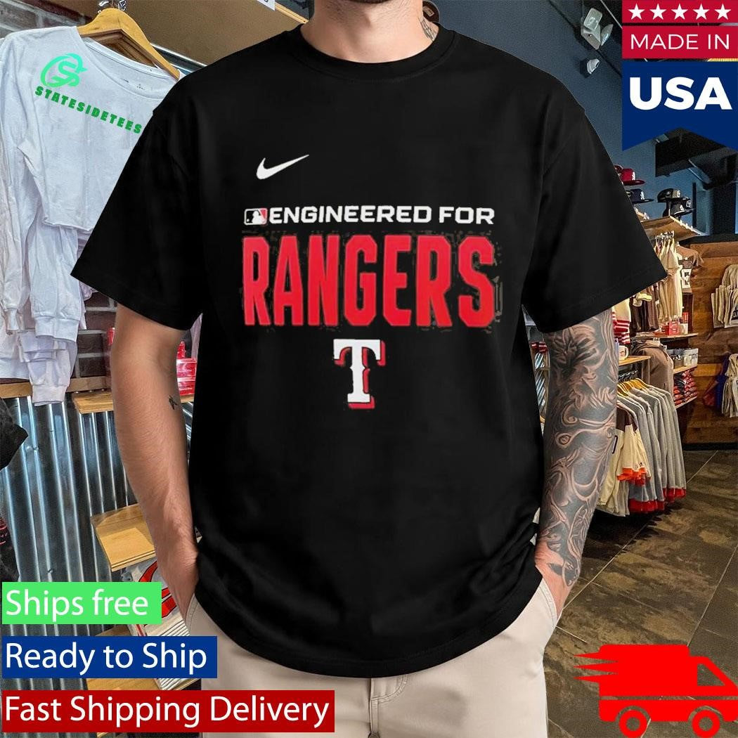 Official Engineered For Texas Rangers MLB Logo 2026 T-Shirt