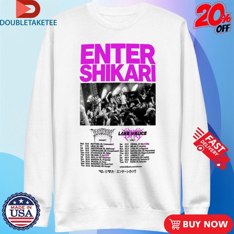 Official Enter Shikari October &amp; November Tour 2025 Dates Shirts