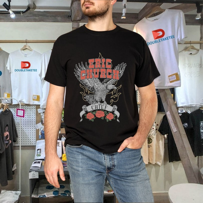 Official Eric Church Chief Eagle Roses Shirts