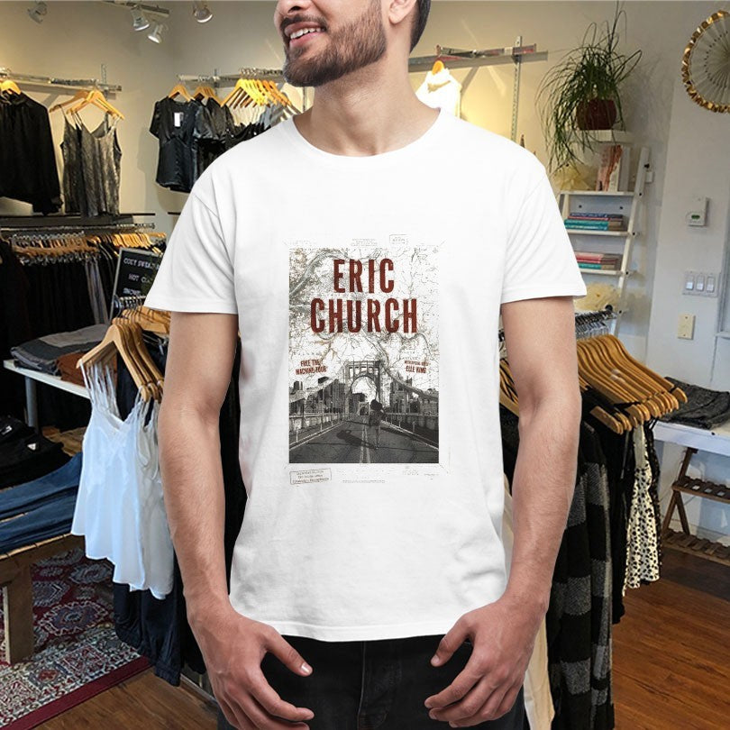 Official Eric Church Free The Machine Tour Elle King 9.12.2025 Pittsburgh PA Shirts