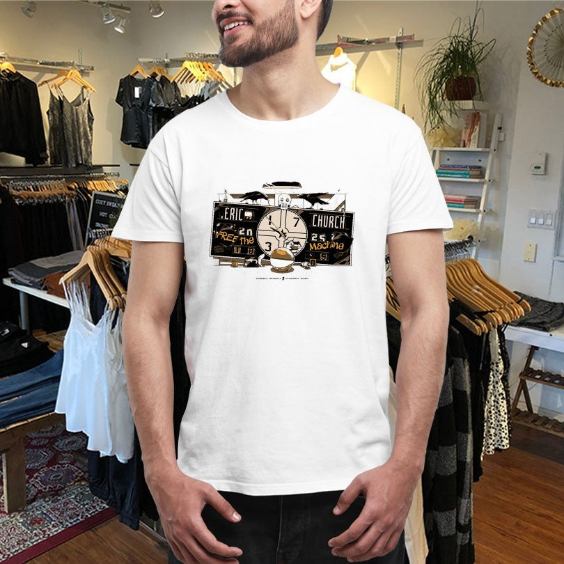 Official Eric Church Free The Machine Tour  October 9 2025 Indianapolis, IN Concert Shirts