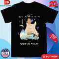 Official Eric Clapton World Tour 2025 Guitar Shirts