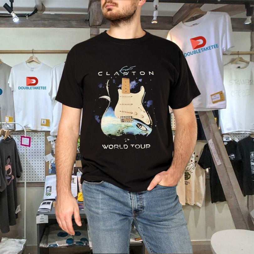 Official Eric Clapton World Tour 2025 Guitar Shirts