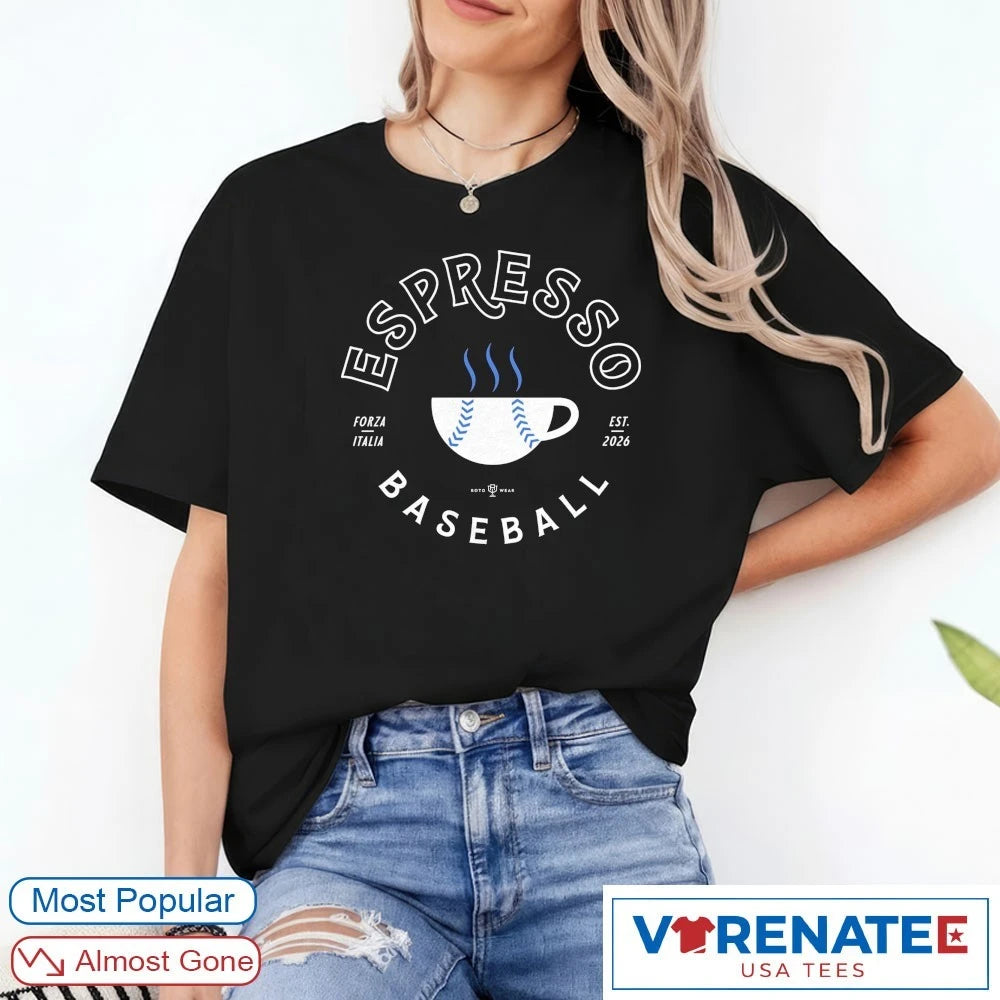 Official Espresso Baseball Forza Italia Est 2026 T-Shirt