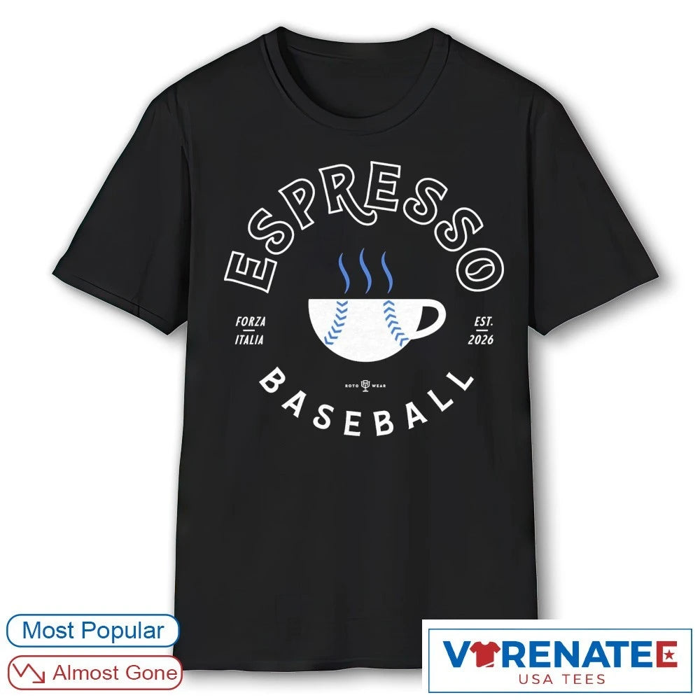 Official Espresso Baseball Forza Italia Est 2026 T-Shirt