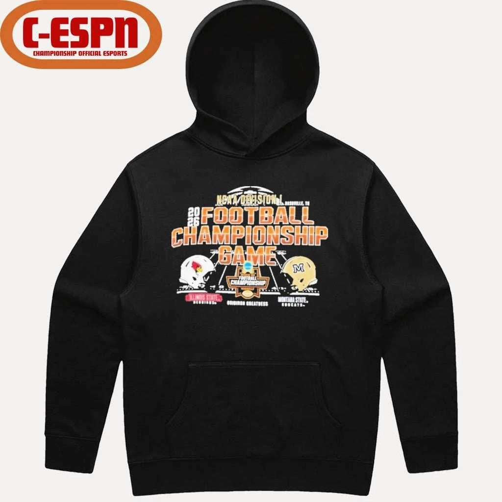 Official FCS Football Championship Shirt Illinois State Vs Montana State