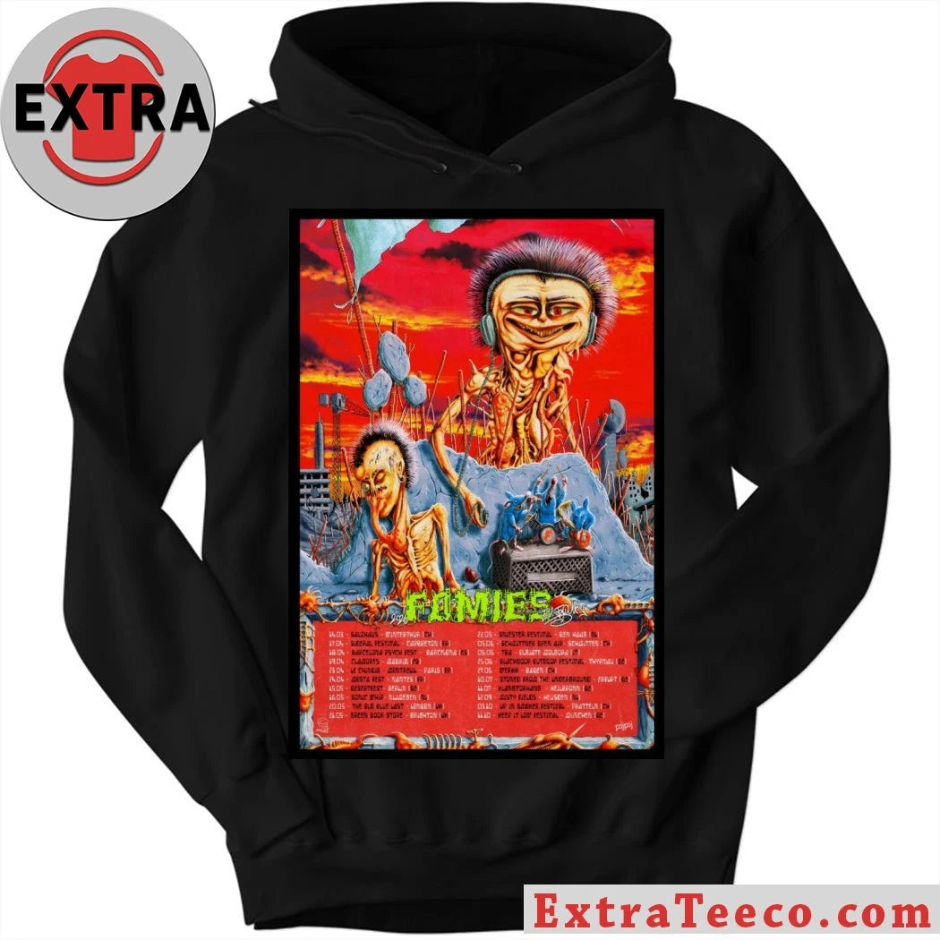 Official FOAMIES EU 2026 Tour Poster Shirt