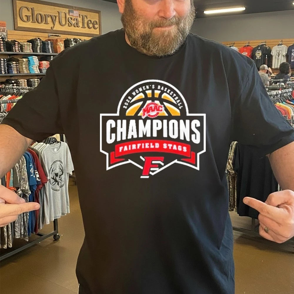 Official Fairfield Stags Champions 2026 MAAC Women’s Basketball Championship Shirt