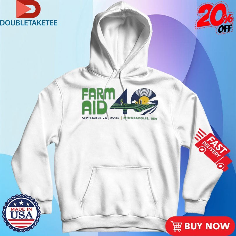 Official Farm Aid 40 Festival Logo Shirts