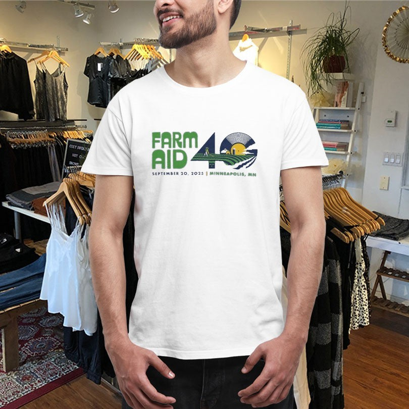 Official Farm Aid 40 Festival Logo Shirts