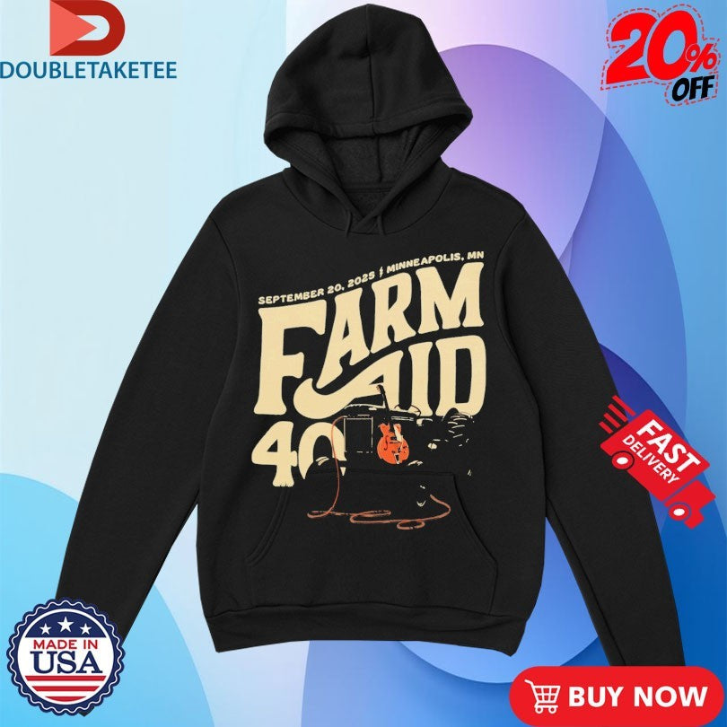 Official Farm Aid 40 Tractor Amp Minneapolis MN Shirts