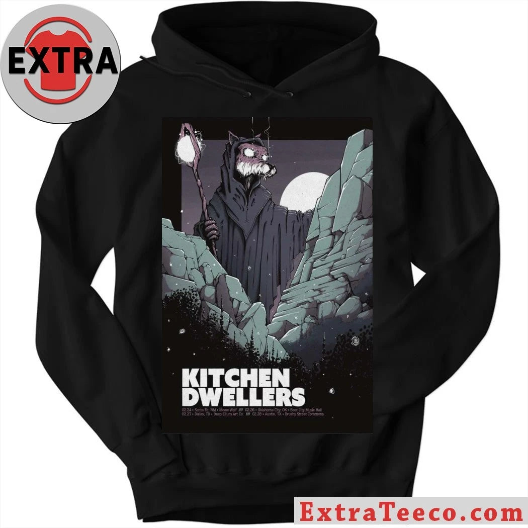 Official Feb 28 2026 Kitchen Dwellers Poster Austin, TX Shirt