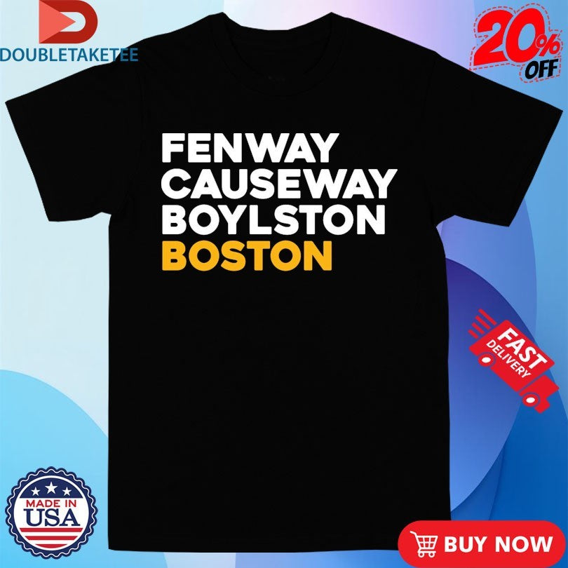 Official Fenway Causeway Boylston Boston Bruins Shirts