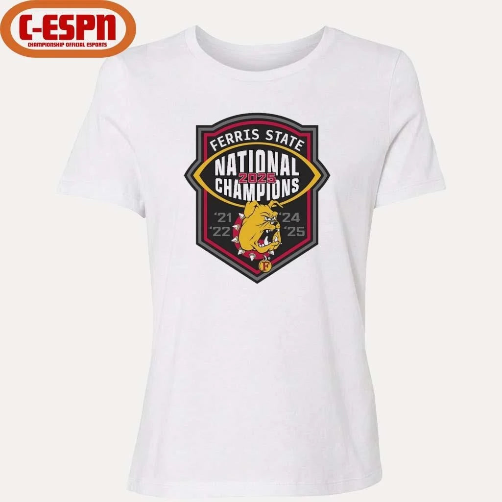 Official Ferris State Bulldogs NCAA Division II national championship 5-Time Shirt