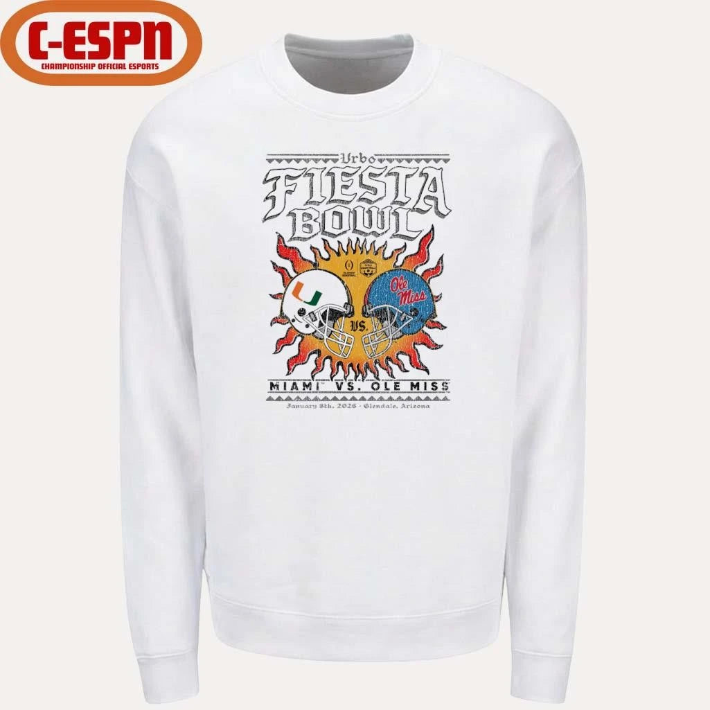 Official Fiesta Bowl Miami Vs Ole Miss Solar Standoff T-Shirt