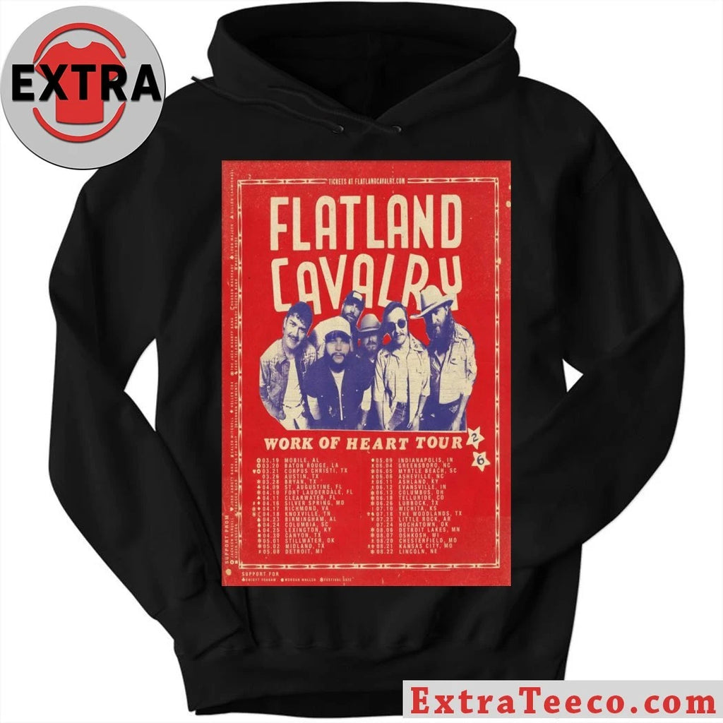 Official Flatland Cavalry Work Of Heart Tour 26 Poster Shirt