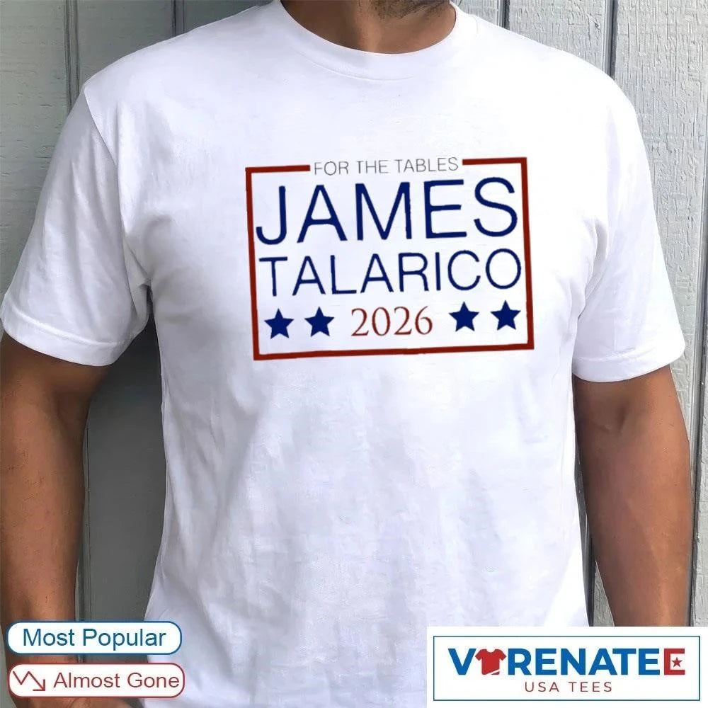 Official Flip the Tables James Talarico 2026 Senate T-Shirt