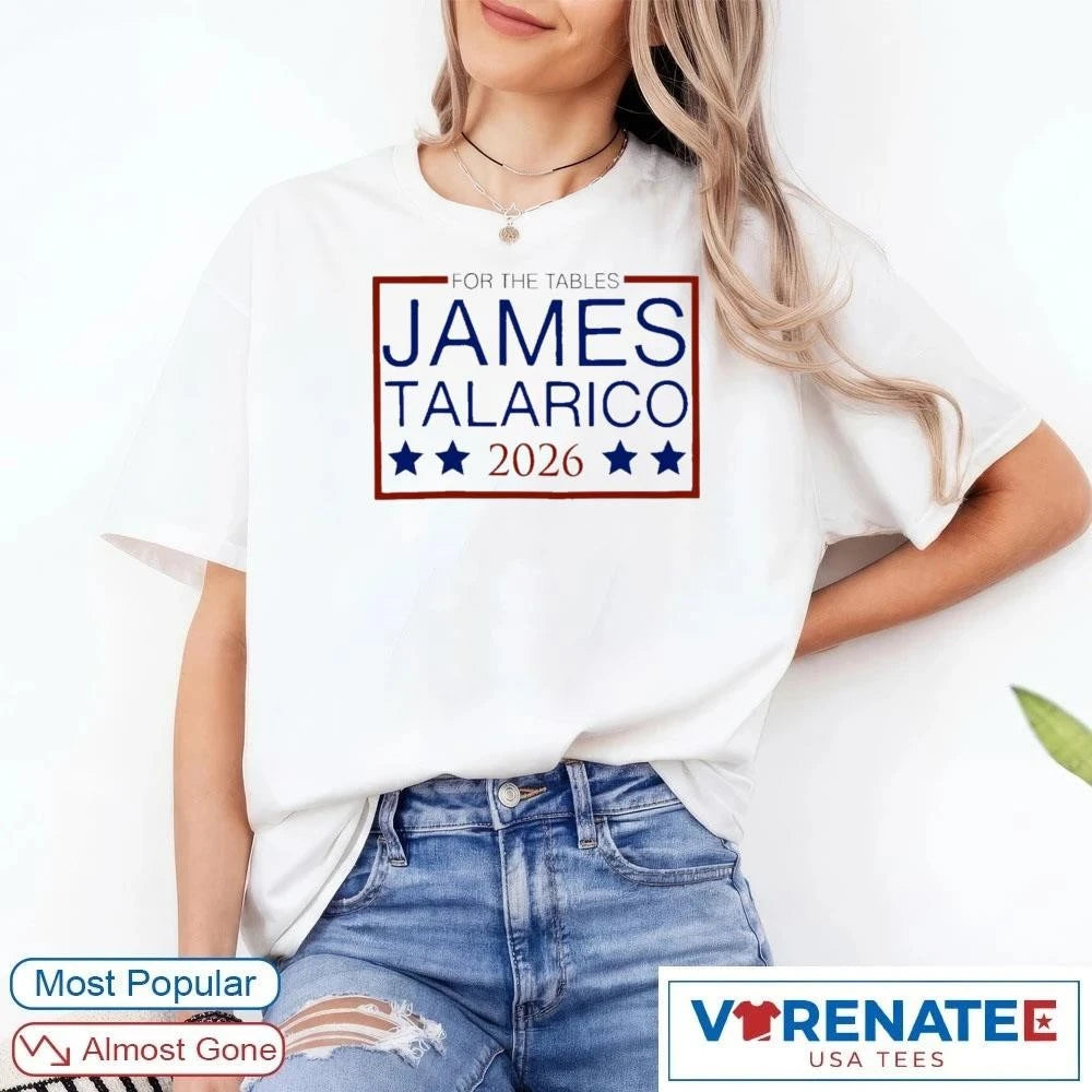 Official Flip the Tables James Talarico 2026 Senate T-Shirt