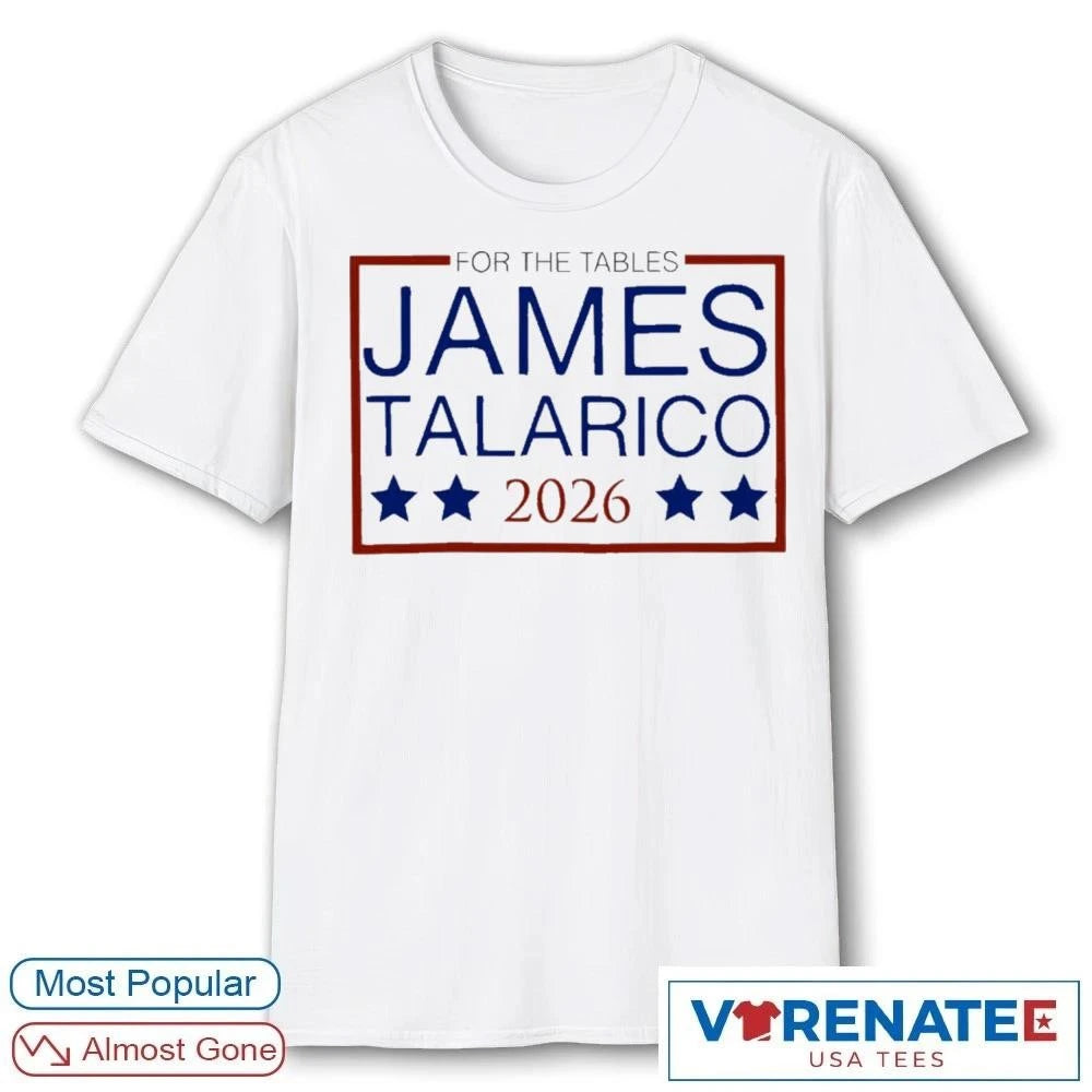 Official Flip the Tables James Talarico 2026 Senate T-Shirt
