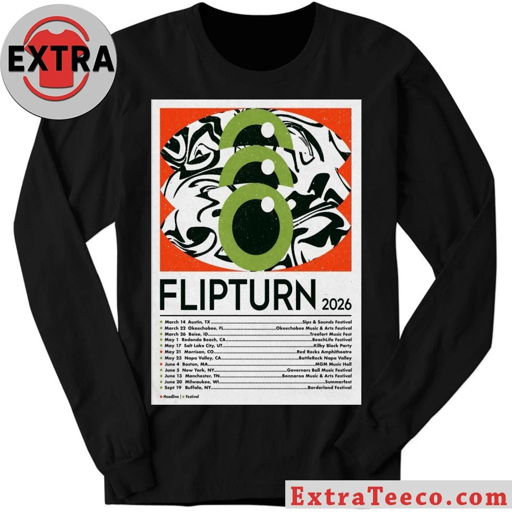 Official Flipturn Spring And Summer 2026 Shows Poster Shirt