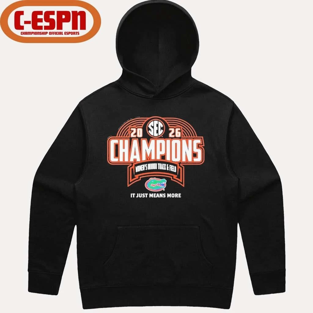 Official Florida Gators 2026 SEC Women’s Indoor Track &amp; Field Champions Locker Room T-Shirt