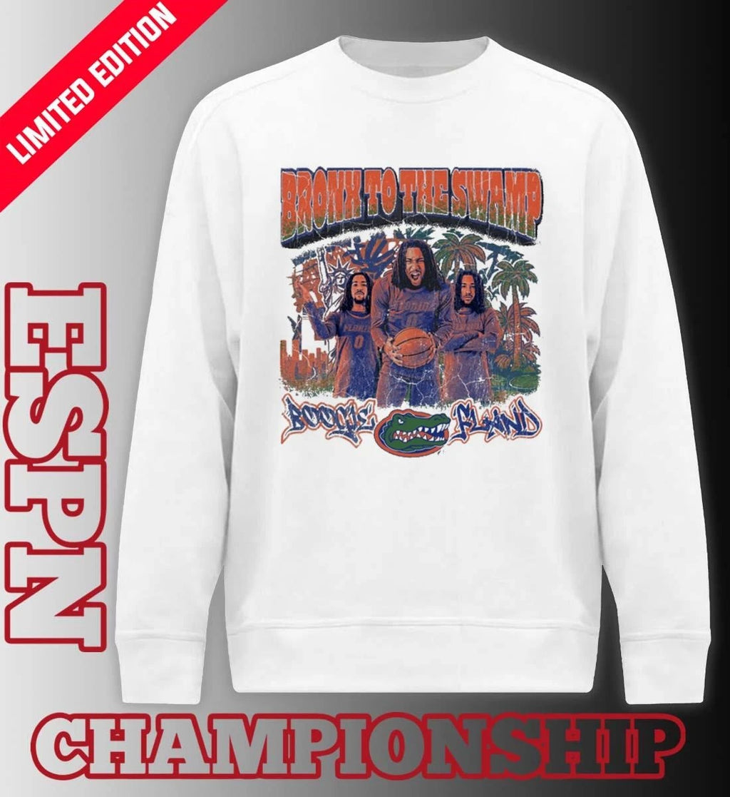 Official Florida Gators Men’s Basketball Bronx To The Swamp Shirt