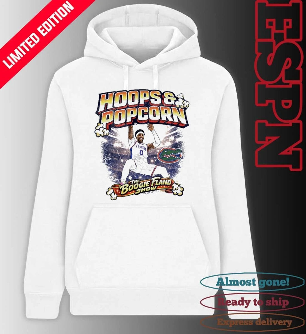 Official Florida Gators Men’s Basketball Hoops and Popcorn Shirt