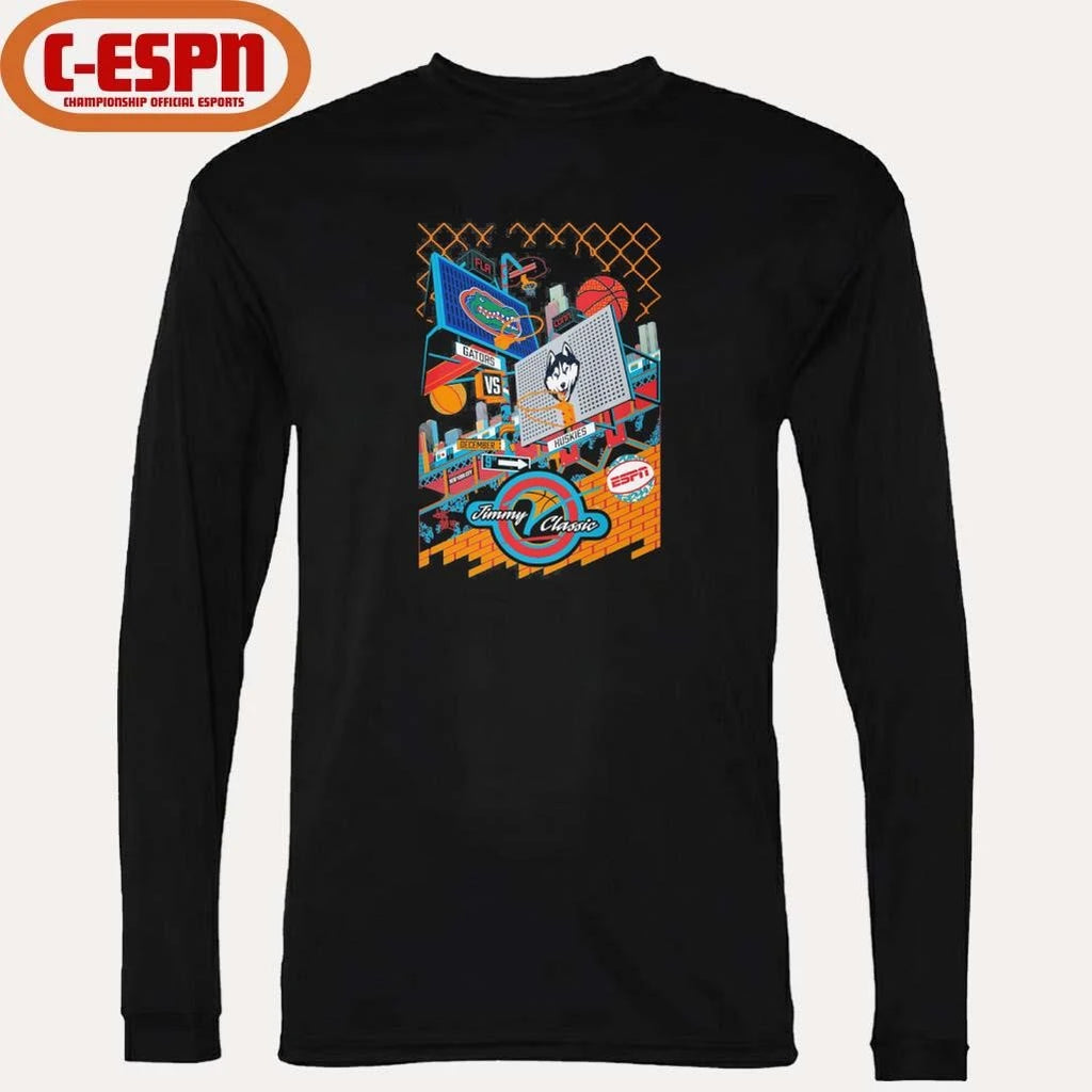 Official Florida vs UCONN 2025 Jimmy V Classic Basketball Shirt