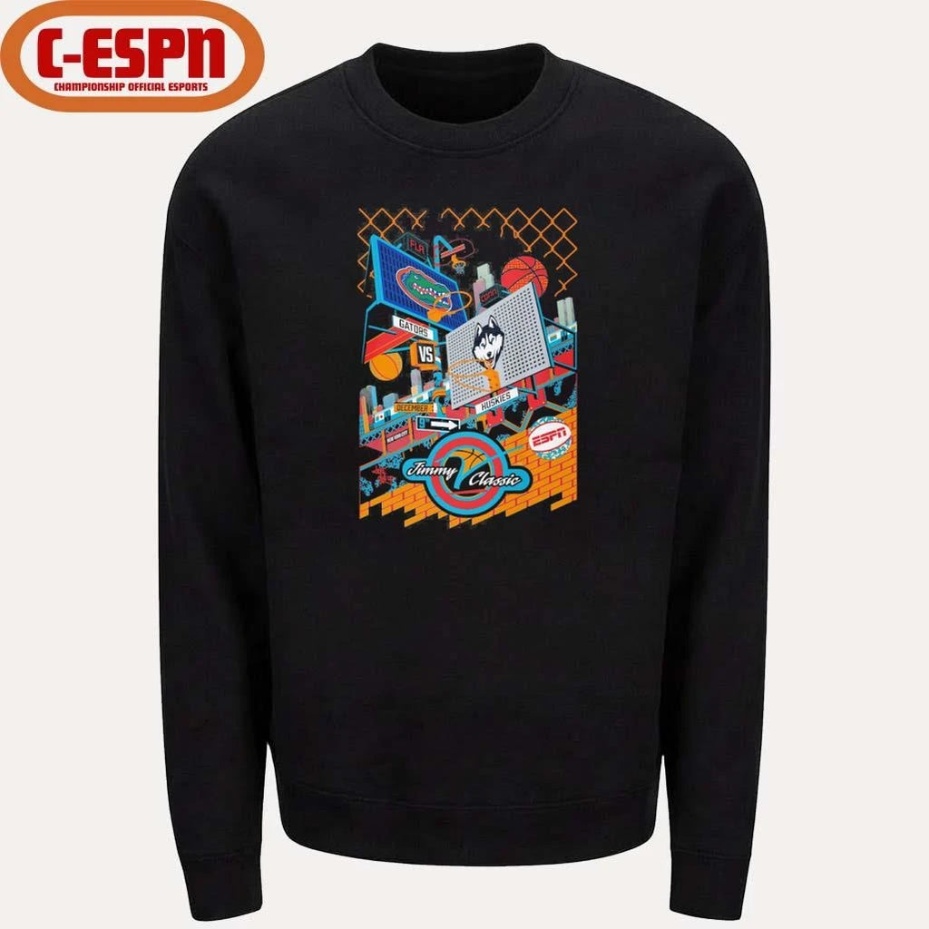 Official Florida vs UCONN 2025 Jimmy V Classic Basketball Shirt