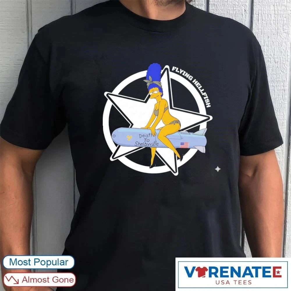 Official Flying Hellfish Death To Shelbyville T-Shirt