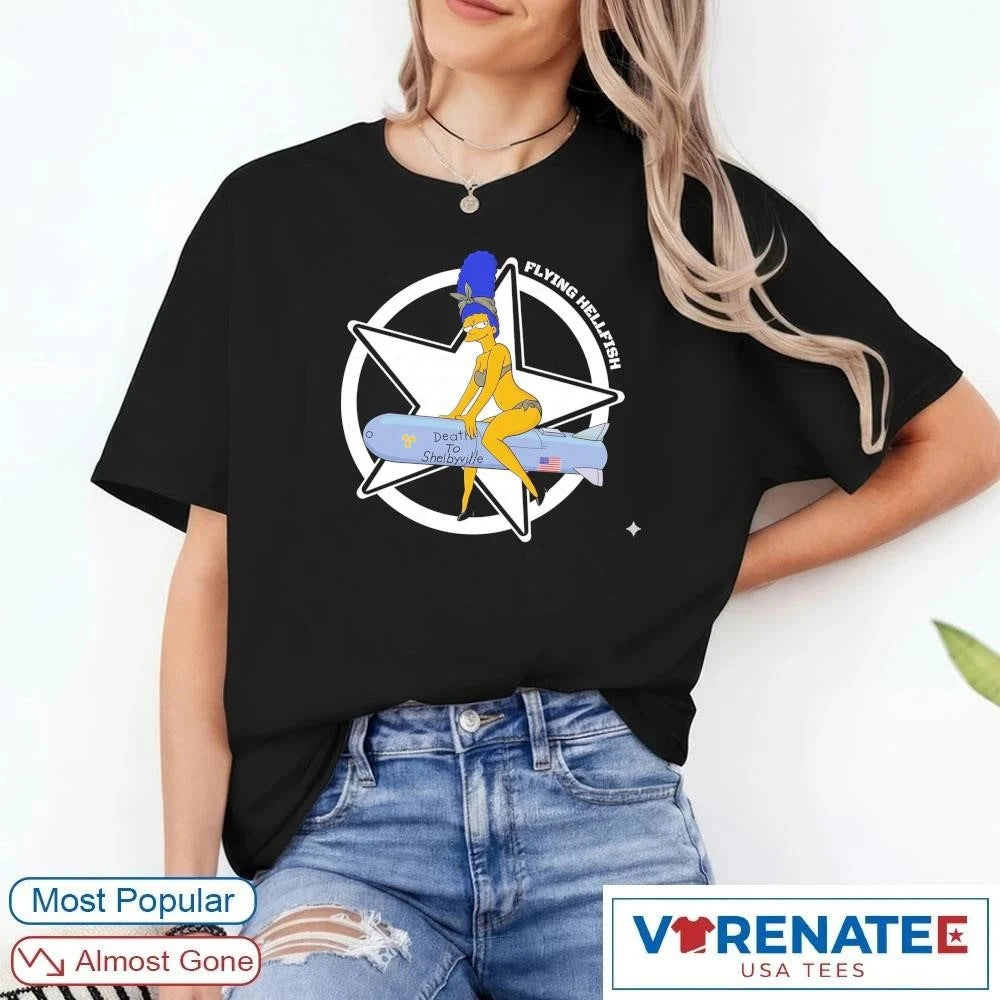 Official Flying Hellfish Death To Shelbyville T-Shirt