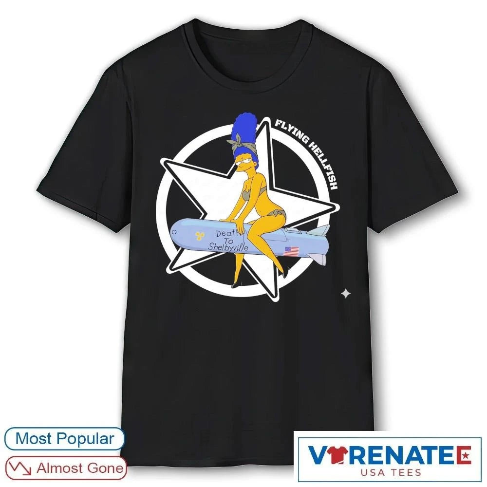 Official Flying Hellfish Death To Shelbyville T-Shirt