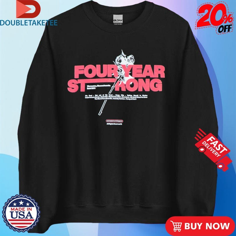 Official Four Year Strong Rose Tracklist Shirts