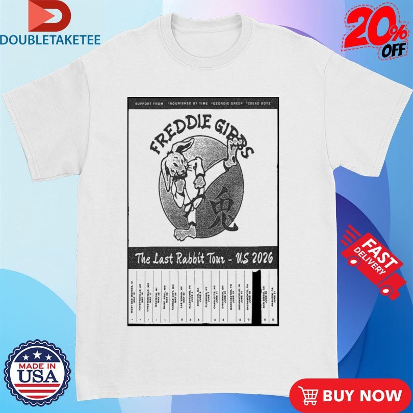 Official Freddie Gibbs The Last Rabbit Tour US 2026 Shirts