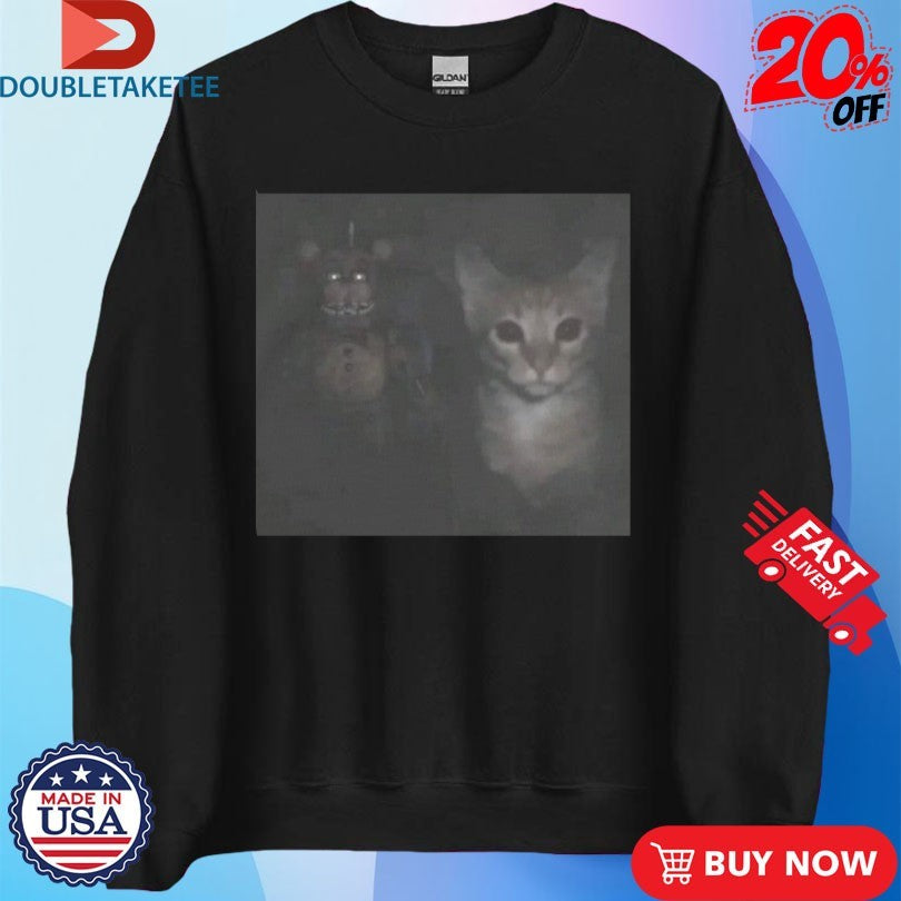 Official Freddy Fazbear And Cat FNAF Shirts