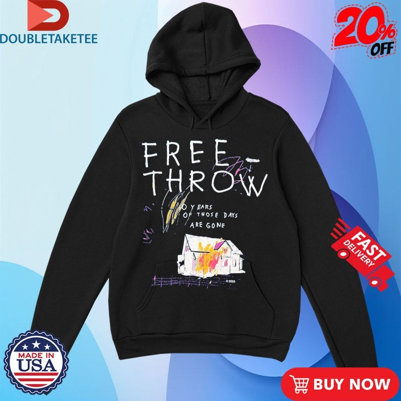 Official Free Throw 10 Years Of Those Days Are Gone Shirts