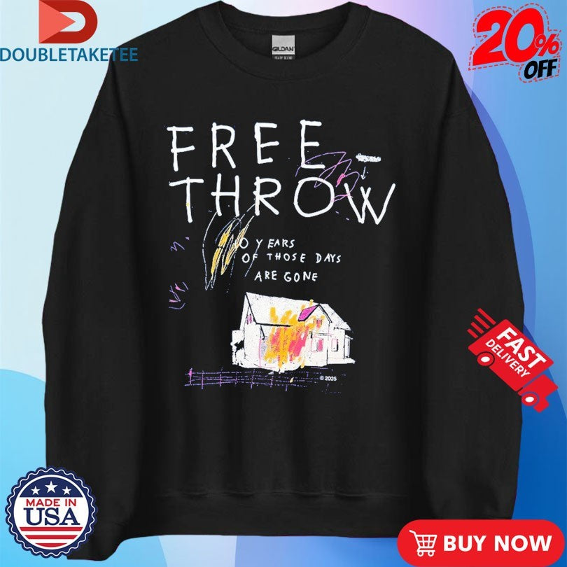 Official Free Throw 10 Years Of Those Days Are Gone Shirts