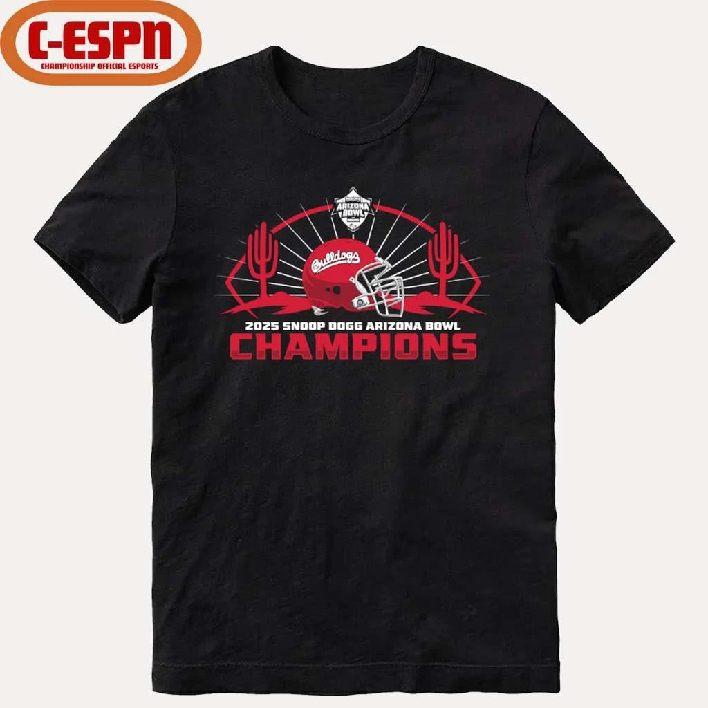 Official Fresno State Bulldogs 2025 Arizona Bowl Champions Shirt