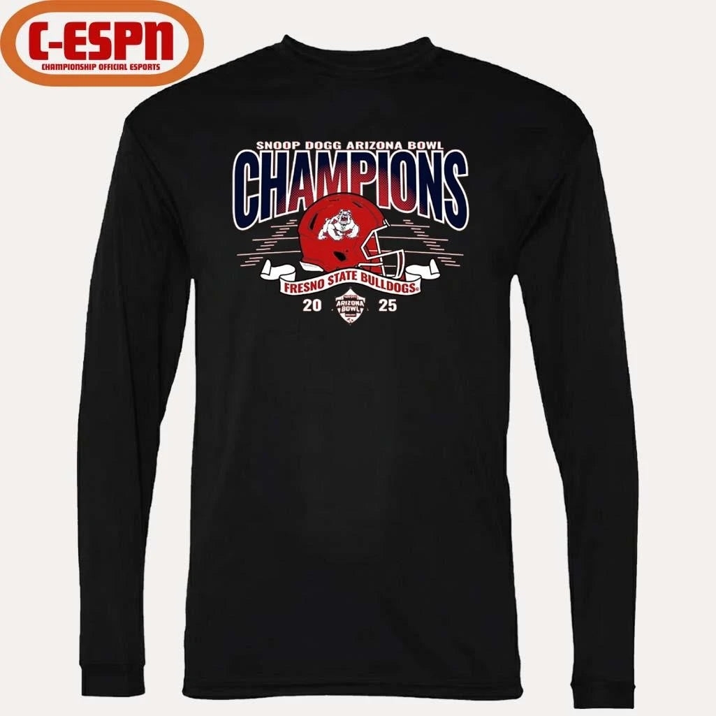 Official Fresno State Bulldogs Football 2025 Arizona Bowl Champions Shirt
